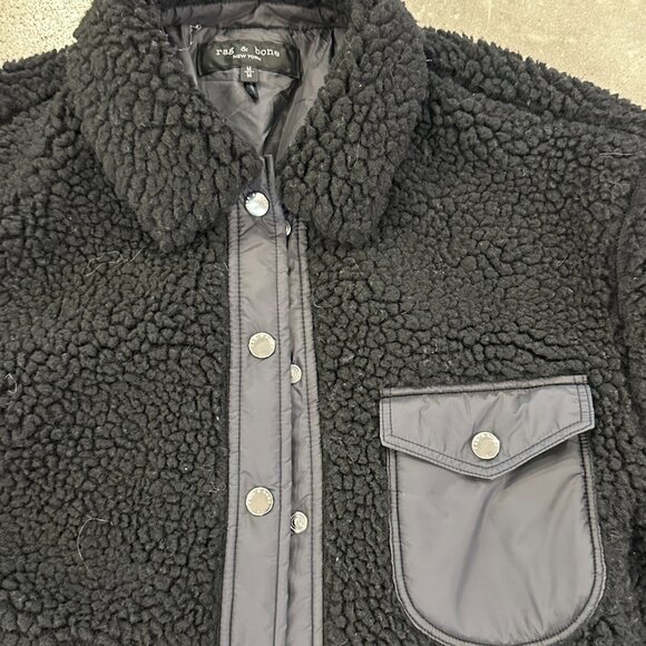 rag & bone Elliot Sherpa Shacket NWOT Size M $395 - Picture 5 of 5